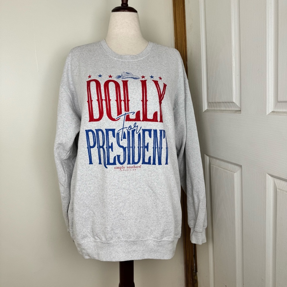 Simply Southern Red and Blue Graphic Crewneck Sweatshirt